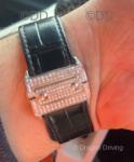 Cartier Santos XL Custom diamond Watch