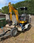 JCB Digger with Trailer