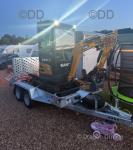 Mini Digger & Ifor Williams Trailer
