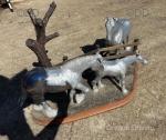 Precious Metal Horse Sculpture